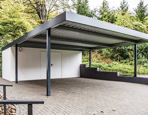 Carport mit Anbau