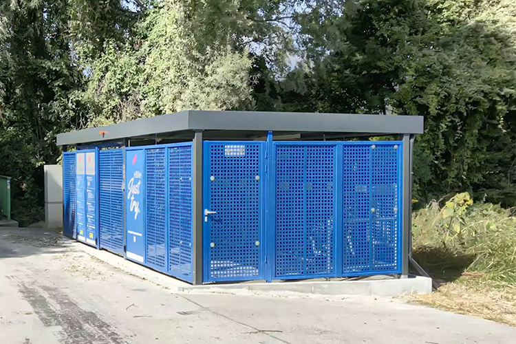 Einhausung für velos von Uninorm