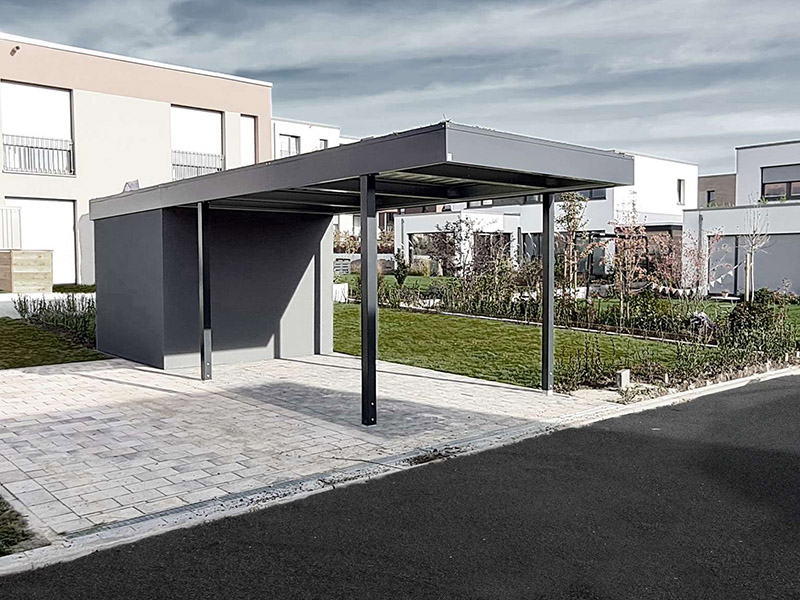 einzel carport mit anbau