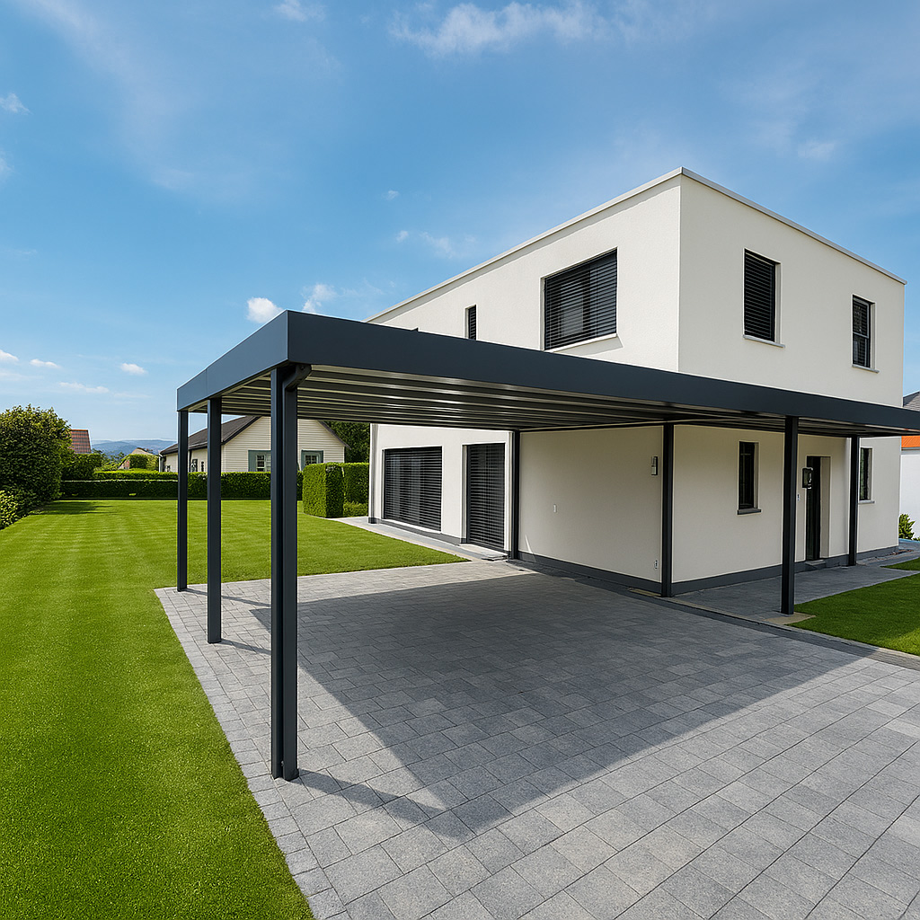 Doppelcarport mitVordach