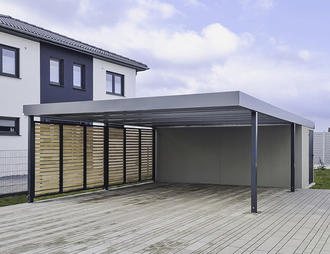 doppelcarport aus metall massgefertigt